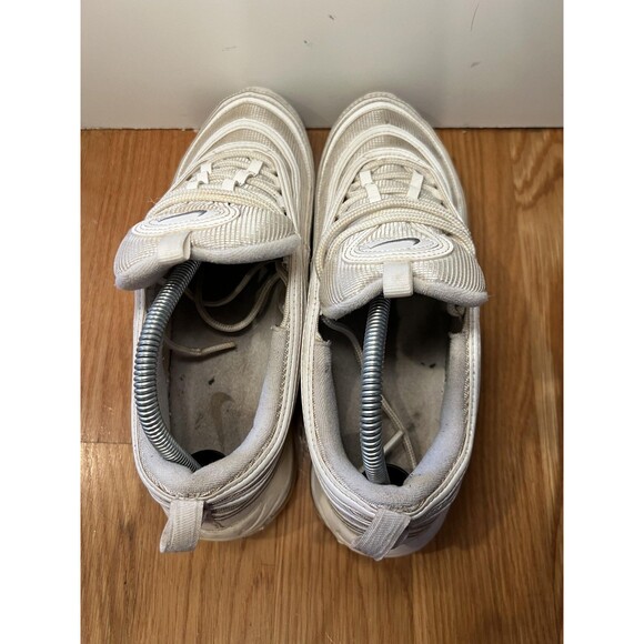 Nike Air Max 97 Shoes Mens Size 10 White Metallic Silver Running 921826-101 - Picture 7 of 10
